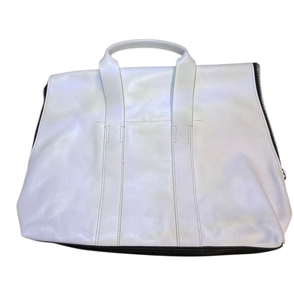 3.1 Phillip Lim 31 Hour Tote Bag Black & White Soft Leather X-Large‎ Work Bag - Picture 6 of 16